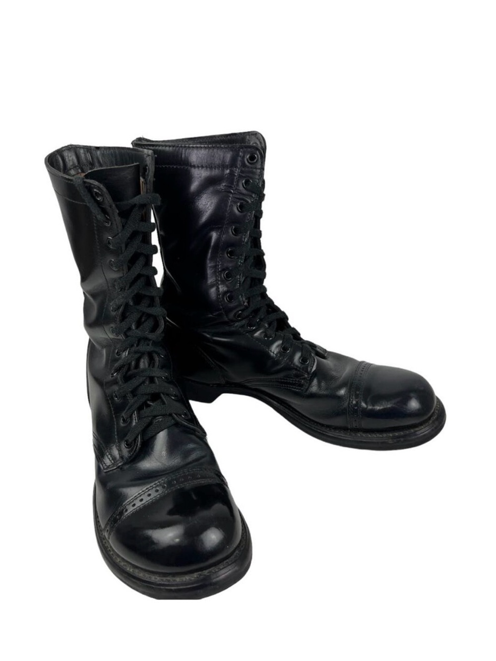 HH Brand Double H 975 Military Combat Jump Boots Leather USA 9 D